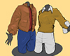 An illustration of two different outfits that can be worn on the job.