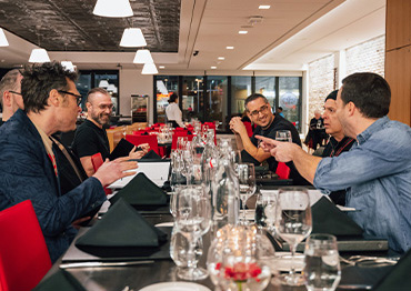 Photo of diners around a table at Chef's Table